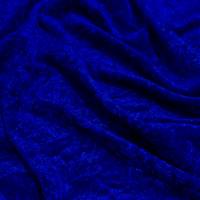 Signature Royal Blue Crush Velvet Fabric 2 Meter | Premium Velvet Material for Craft & Baby Garment Use | Width 44 Inches  in Surat